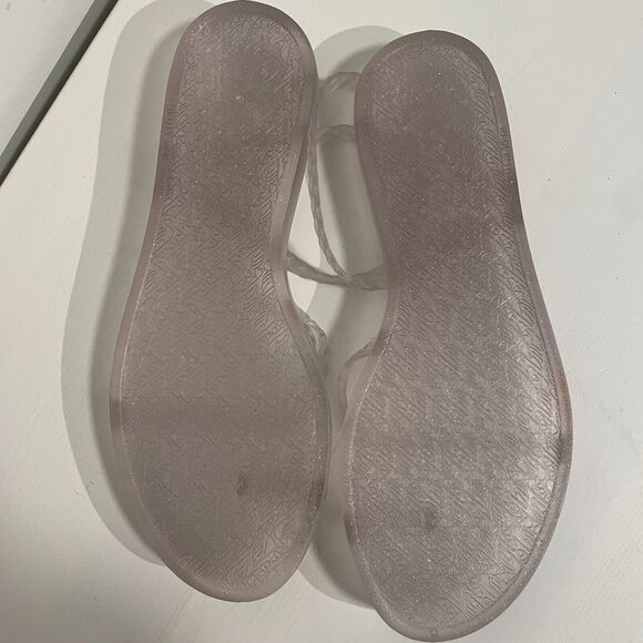 Ancient Greek Sandals Eleftheria Jelly Sandals Clear/Lavender Size 37 - Picture 4 of 6